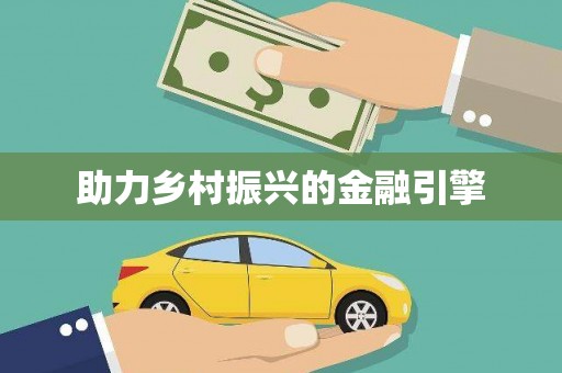 大武助力乡村振兴的金融引擎