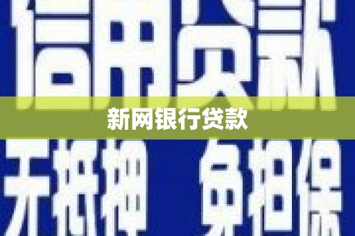 大武新网银行贷款