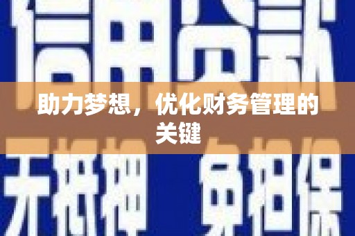 大武助力梦想，优化财务管理的关键