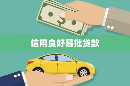大武信用良好易批贷款