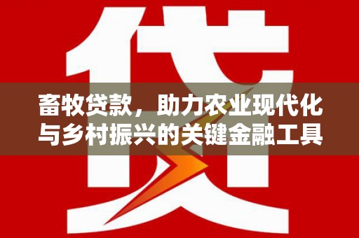 大武畜牧贷款，助力农业现代化与乡村振兴的关键金融工具