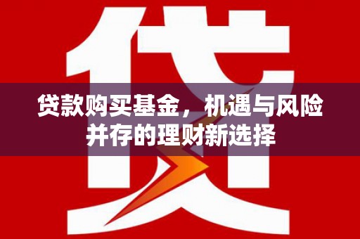 大武贷款购买基金，机遇与风险并存的理财新选择