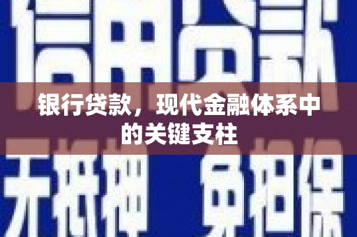大武银行贷款，现代金融体系中的关键支柱