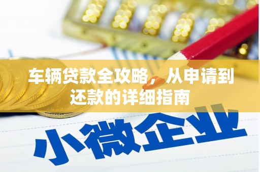大武车辆贷款全攻略，从申请到还款的详细指南