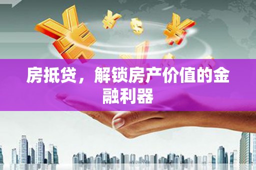 大武房抵贷，解锁房产价值的金融利器