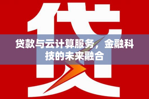 大武贷款与云计算服务，金融科技的未来融合