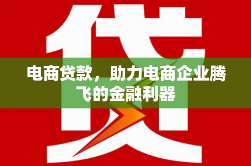 大武电商贷款，助力电商企业腾飞的金融利器