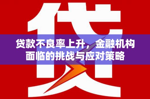 大武贷款不良率上升，金融机构面临的挑战与应对策略