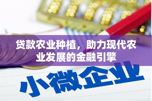 大武贷款农业种植，助力现代农业发展的金融引擎