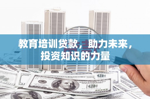 大武教育培训贷款，助力未来，投资知识的力量