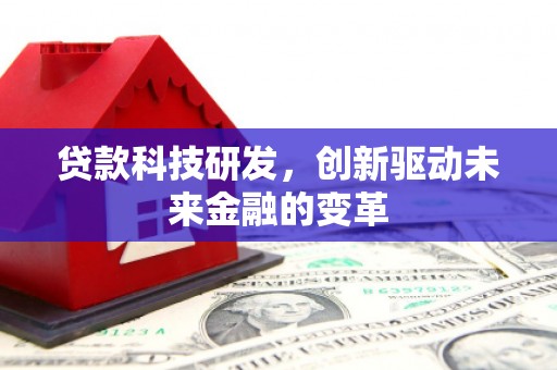 大武贷款科技研发，创新驱动未来金融的变革