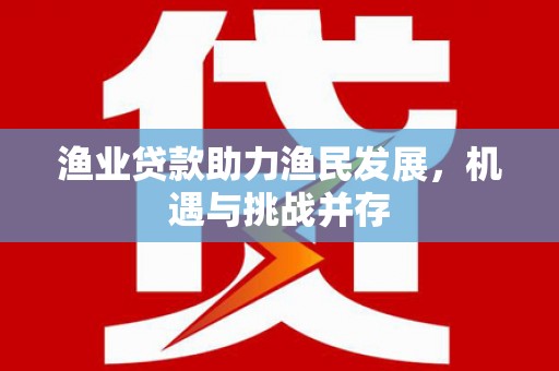 大武渔业贷款助力渔民发展，机遇与挑战并存