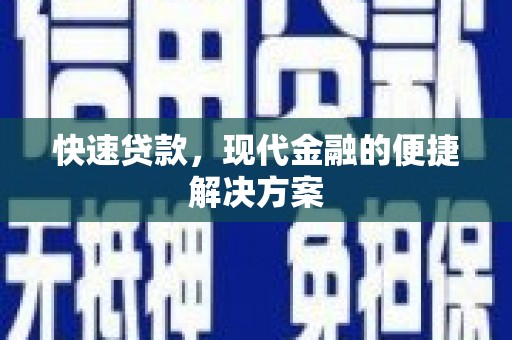 大武快速贷款，现代金融的便捷解决方案