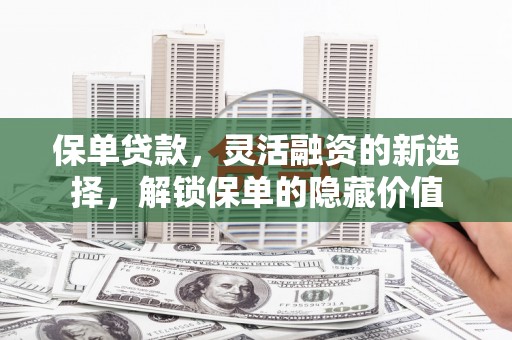 大武保单贷款，灵活融资的新选择，解锁保单的隐藏价值