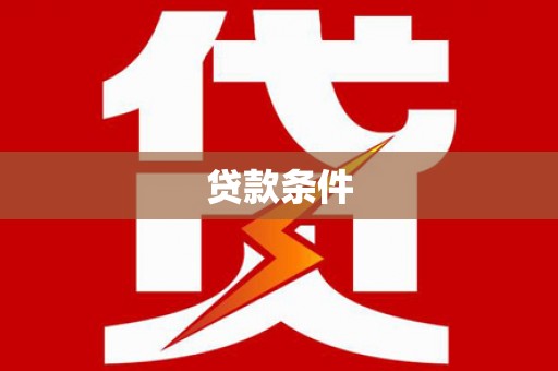 大武贷款条件