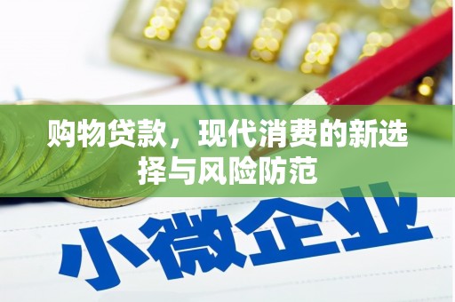 大武购物贷款，现代消费的新选择与风险防范