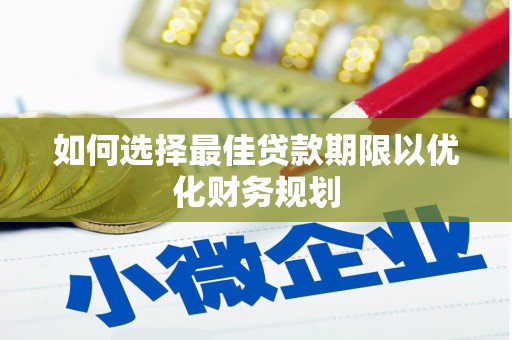 大武如何选择最佳贷款期限以优化财务规划