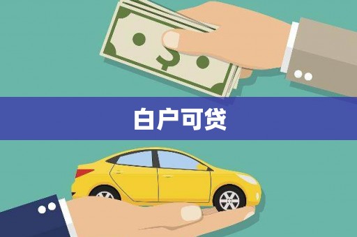 大武白户可贷