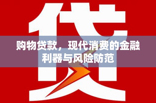 大武购物贷款，现代消费的金融利器与风险防范