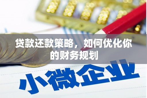 大武贷款还款策略，如何优化你的财务规划