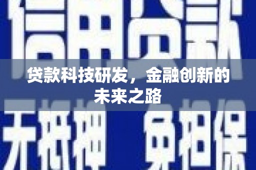 大武贷款科技研发，金融创新的未来之路