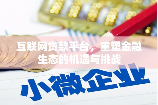 大武互联网贷款平台，重塑金融生态的机遇与挑战