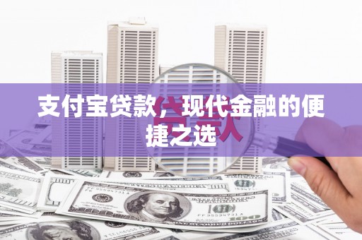 大武支付宝贷款，现代金融的便捷之选