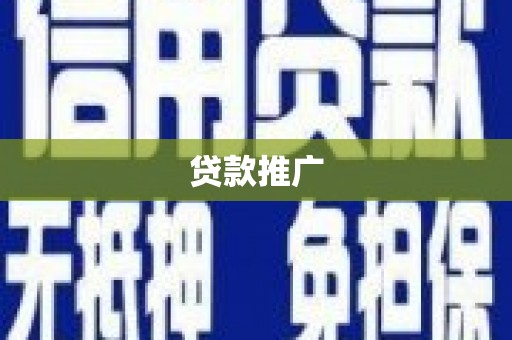大武贷款推广