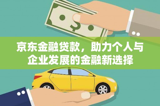 大武京东金融贷款，助力个人与企业发展的金融新选择