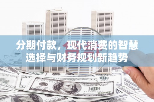 大武分期付款，现代消费的智慧选择与财务规划新趋势