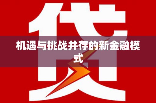 大武机遇与挑战并存的新金融模式