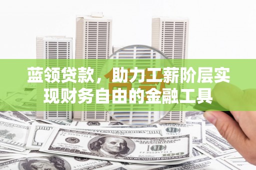 大武蓝领贷款，助力工薪阶层实现财务自由的金融工具