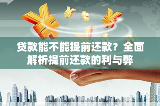 大武贷款能不能提前还款？全面解析提前还款的利与弊