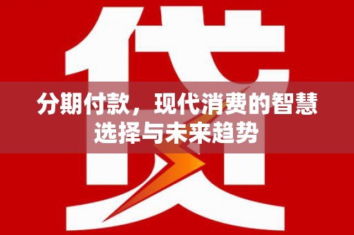 大武分期付款，现代消费的智慧选择与未来趋势