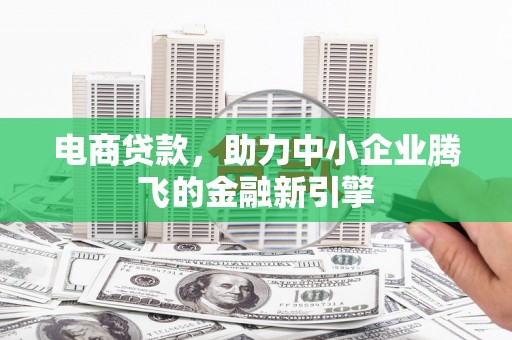 大武电商贷款，助力中小企业腾飞的金融新引擎
