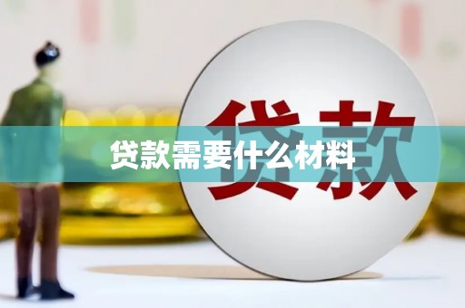 大武贷款需要什么材料