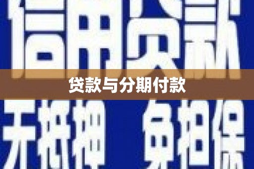 大武贷款与分期付款