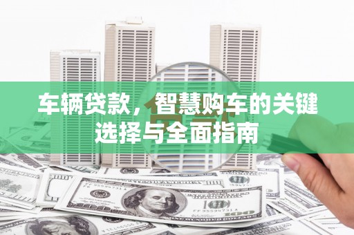 大武车辆贷款，智慧购车的关键选择与全面指南
