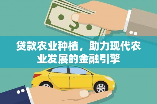 大武贷款农业种植，助力现代农业发展的金融引擎