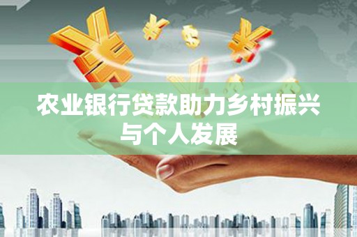 大武农业银行贷款助力乡村振兴与个人发展