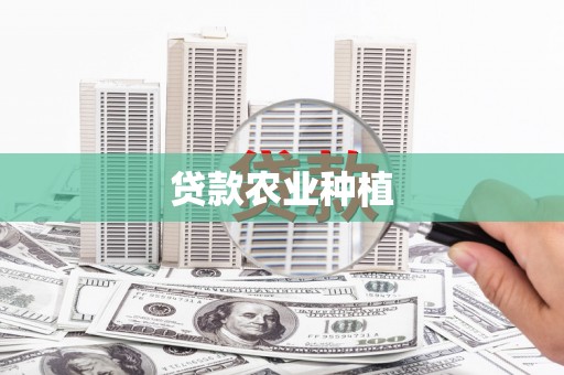 大武贷款农业种植
