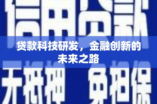 大武贷款科技研发，金融创新的未来之路