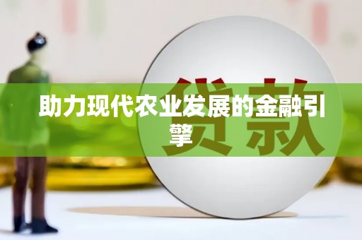 大武助力现代农业发展的金融引擎