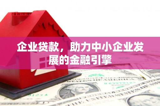大武企业贷款，助力中小企业发展的金融引擎