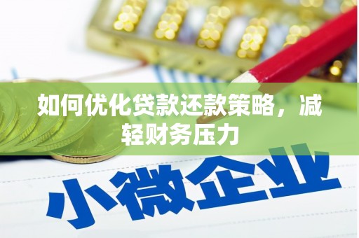 大武如何优化贷款还款策略，减轻财务压力