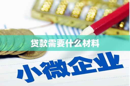 大武贷款需要什么材料