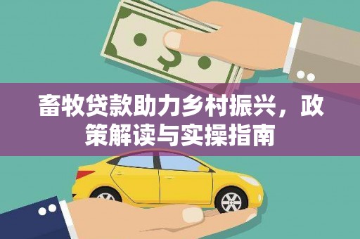 大武畜牧贷款助力乡村振兴，政策解读与实操指南