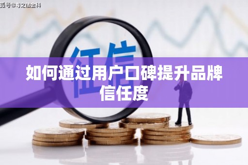大武如何通过用户口碑提升品牌信任度