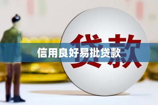 大武信用良好易批贷款