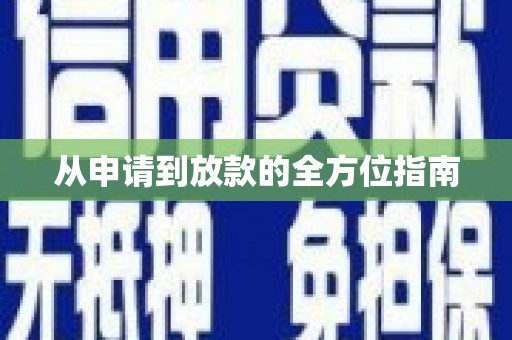 大武从申请到放款的全方位指南